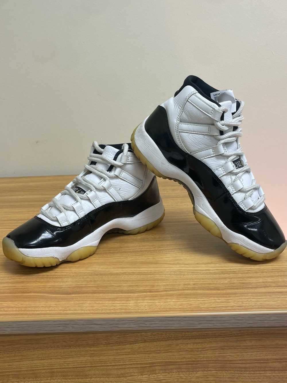 Jordan 11 Retro Gratitude Kids White and Black High-Top Sneakers